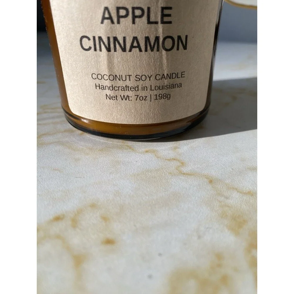 Noseplay Handmade Apple Cinnamon Candle Made In USA Louisiana Brand New